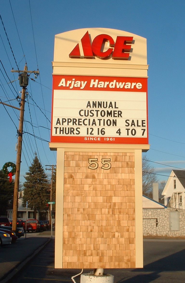 ACE Arjay Hardware - NH Signs